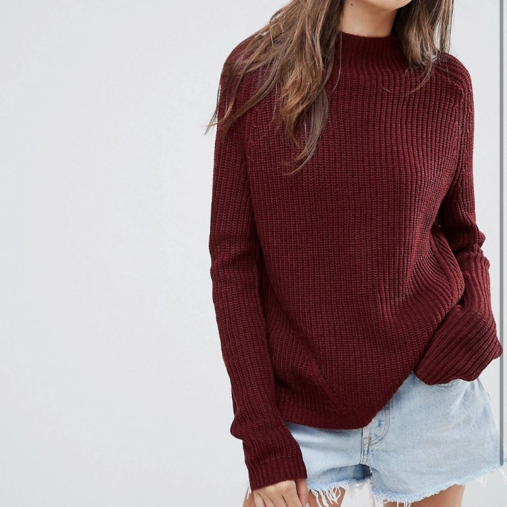 ASOS mock neck pullover sweater